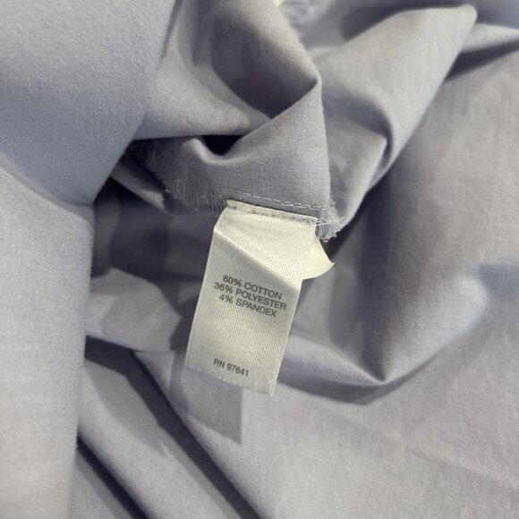 J.Jill Womens Blouse L Lilac Purple Button Down High Low Oversized Career - Picture 7 of 8